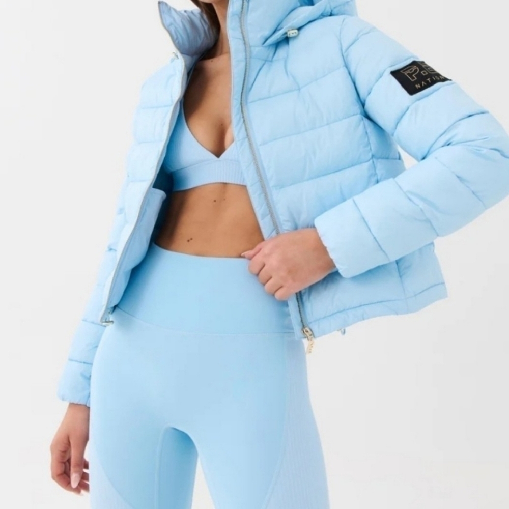P.E Nation NWT expedition Jacket in summer sky size xs/tp.